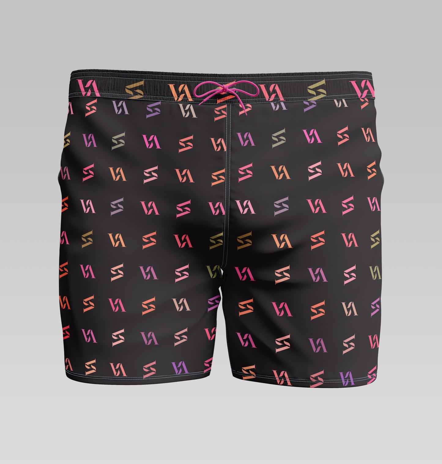 VA Pink logo swimshort