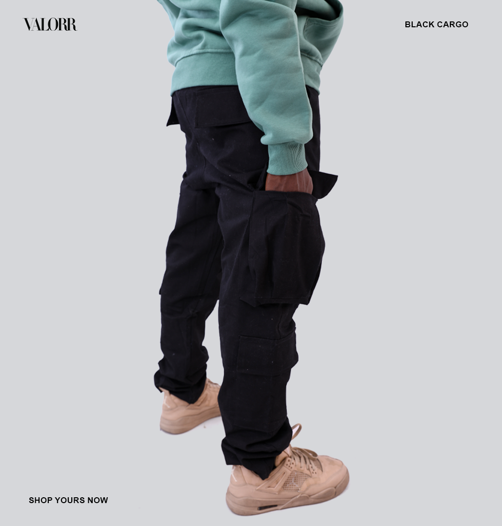 Black Cargo trousers