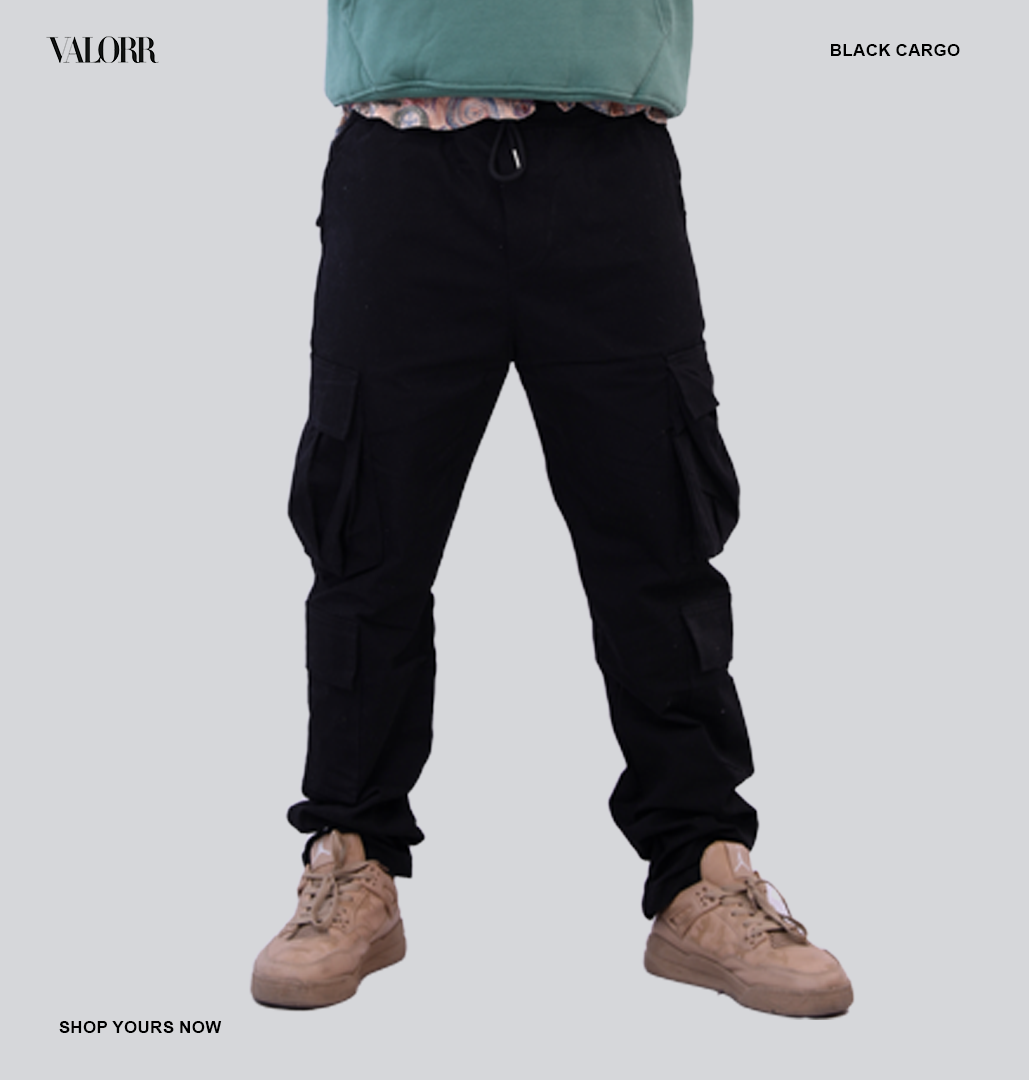 Black Cargo trousers